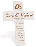 LIGHT FAUX WOOD CROSS