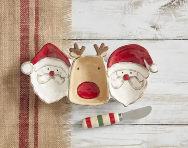 SANTA AND REINDEER TRIPLE DIP SET